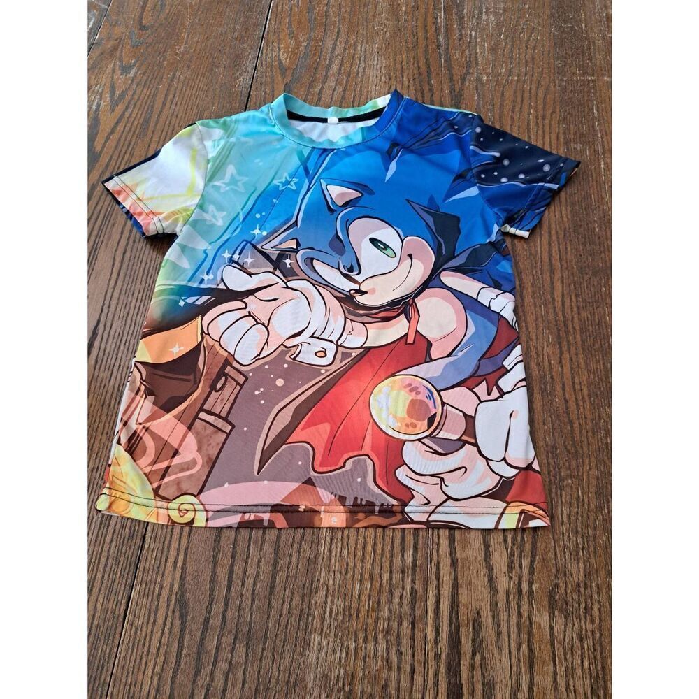 Small A Unique Treasure Sonic Short Sleeve Crew Neck Pullover Tee Tshirt Shirt